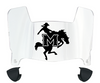 McNeese State Cowboys Mini Football Helmet Visor Shield w/ Clips - PICK VISOR & LOGO COLOR