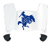 McNeese State Cowboys Mini Football Helmet Visor Shield w/ Clips - PICK VISOR & LOGO COLOR