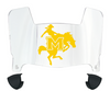 McNeese State Cowboys Mini Football Helmet Visor Shield w/ Clips - PICK VISOR & LOGO COLOR