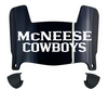 McNeese State Cowboys Mini Football Helmet Visor Shield w/ Clips - PICK VISOR & LOGO COLOR