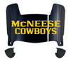 McNeese State Cowboys Mini Football Helmet Visor Shield w/ Clips - PICK VISOR & LOGO COLOR