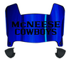 McNeese State Cowboys Mini Football Helmet Visor Shield w/ Clips - PICK VISOR & LOGO COLOR
