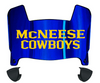 McNeese State Cowboys Mini Football Helmet Visor Shield w/ Clips - PICK VISOR & LOGO COLOR