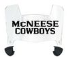 McNeese State Cowboys Mini Football Helmet Visor Shield w/ Clips - PICK VISOR & LOGO COLOR
