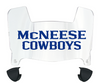 McNeese State Cowboys Mini Football Helmet Visor Shield w/ Clips - PICK VISOR & LOGO COLOR