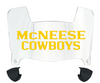 McNeese State Cowboys Mini Football Helmet Visor Shield w/ Clips - PICK VISOR & LOGO COLOR