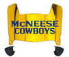 McNeese State Cowboys Mini Football Helmet Visor Shield w/ Clips - PICK VISOR & LOGO COLOR