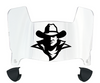 McNeese State Cowboys Mini Football Helmet Visor Shield w/ Clips - PICK VISOR & LOGO COLOR