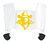 McNeese State Cowboys Mini Football Helmet Visor Shield w/ Clips - PICK VISOR & LOGO COLOR