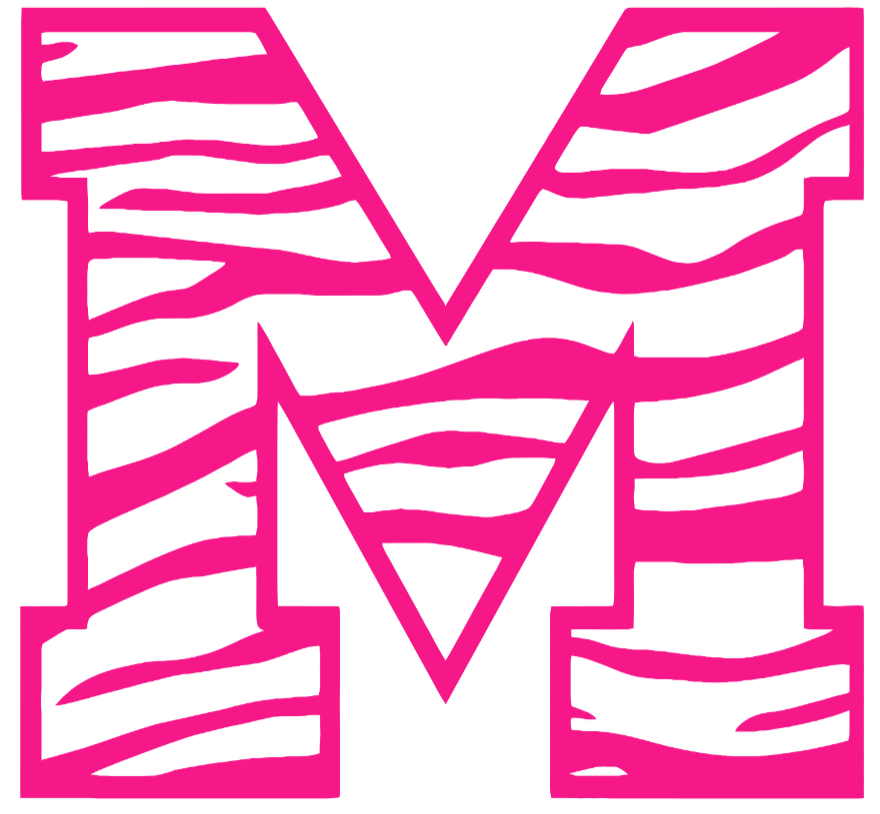 Memphis Tigers Hot Pink M Logo Premium DieCut Vinyl Decal PICK SIZE