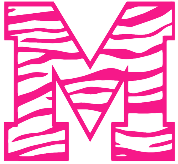 Memphis Tigers Hot Pink M Logo Premium DieCut Vinyl Decal PICK SIZE