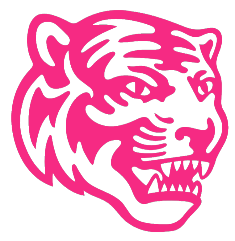 Memphis Tigers HOT PINK Mascot Logo Premium DieCut Vinyl Decal PICK SIZE