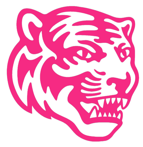 Memphis Tigers HOT PINK Mascot Logo Premium DieCut Vinyl Decal PICK SIZE