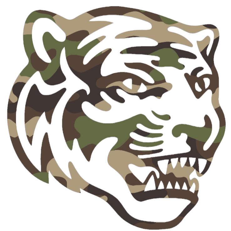 Memphis Tigers Woodland Camo Camouflage Mascot Logo Premium DieCut Vinyl Decal PICK SIZE