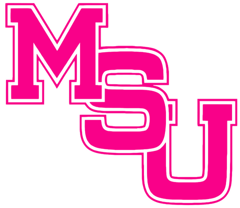 Memphis Tigers Hot Pink Retro Throwback Logo Premium DieCut Vinyl Decal PICK SIZE