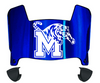 Memphis Tigers Mini Football Helmet Visor Shield w/ Clips - PICK VISOR & LOGO COLOR