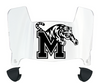 Memphis Tigers Mini Football Helmet Visor Shield w/ Clips - PICK VISOR & LOGO COLOR