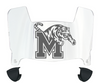 Memphis Tigers Mini Football Helmet Visor Shield w/ Clips - PICK VISOR & LOGO COLOR