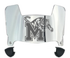 Memphis Tigers Mini Football Helmet Visor Shield w/ Clips - PICK VISOR & LOGO COLOR