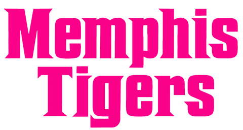 Memphis Tigers Hot Pink Team Name Logo Premium DieCut Vinyl Decal PICK SIZE