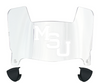 Memphis Tigers Mini Football Helmet Visor Shield w/ Clips - PICK VISOR & LOGO COLOR