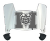 Mercer Bears Mini Football Helmet Visor Shield w/ Clips - PICK VISOR & LOGO COLOR