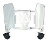 Mercer Bears Mini Football Helmet Visor Shield w/ Clips - PICK VISOR & LOGO COLOR