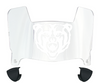 Mercer Bears Mini Football Helmet Visor Shield w/ Clips - PICK VISOR & LOGO COLOR