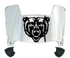 Mercer Bears Mini Football Helmet Visor Shield w/ Clips - PICK VISOR & LOGO COLOR