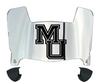 Mercer Bears Mini Football Helmet Visor Shield w/ Clips - PICK VISOR & LOGO COLOR