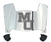 Mercer Bears Mini Football Helmet Visor Shield w/ Clips - PICK VISOR & LOGO COLOR
