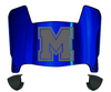 Mercyhurst Lakers Mini Football Helmet Visor Shield w/ Clips - PICK VISOR & LOGO COLOR