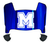 Mercyhurst Lakers Mini Football Helmet Visor Shield w/ Clips - PICK VISOR & LOGO COLOR