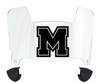 Mercyhurst Lakers Mini Football Helmet Visor Shield w/ Clips - PICK VISOR & LOGO COLOR