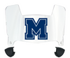 Mercyhurst Lakers Mini Football Helmet Visor Shield w/ Clips - PICK VISOR & LOGO COLOR