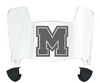 Mercyhurst Lakers Mini Football Helmet Visor Shield w/ Clips - PICK VISOR & LOGO COLOR