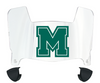 Mercyhurst Lakers Mini Football Helmet Visor Shield w/ Clips - PICK VISOR & LOGO COLOR