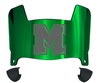 Mercyhurst Lakers Mini Football Helmet Visor Shield w/ Clips - PICK VISOR & LOGO COLOR
