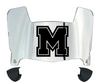 Mercyhurst Lakers Mini Football Helmet Visor Shield w/ Clips - PICK VISOR & LOGO COLOR