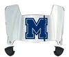 Mercyhurst Lakers Mini Football Helmet Visor Shield w/ Clips - PICK VISOR & LOGO COLOR
