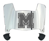 Mercyhurst Lakers Mini Football Helmet Visor Shield w/ Clips - PICK VISOR & LOGO COLOR