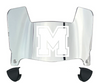Mercyhurst Lakers Mini Football Helmet Visor Shield w/ Clips - PICK VISOR & LOGO COLOR