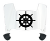 Mercyhurst Lakers Mini Football Helmet Visor Shield w/ Clips - PICK VISOR & LOGO COLOR