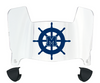 Mercyhurst Lakers Mini Football Helmet Visor Shield w/ Clips - PICK VISOR & LOGO COLOR
