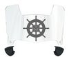 Mercyhurst Lakers Mini Football Helmet Visor Shield w/ Clips - PICK VISOR & LOGO COLOR