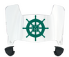 Mercyhurst Lakers Mini Football Helmet Visor Shield w/ Clips - PICK VISOR & LOGO COLOR