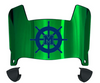 Mercyhurst Lakers Mini Football Helmet Visor Shield w/ Clips - PICK VISOR & LOGO COLOR