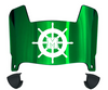 Mercyhurst Lakers Mini Football Helmet Visor Shield w/ Clips - PICK VISOR & LOGO COLOR