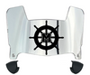 Mercyhurst Lakers Mini Football Helmet Visor Shield w/ Clips - PICK VISOR & LOGO COLOR