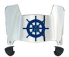 Mercyhurst Lakers Mini Football Helmet Visor Shield w/ Clips - PICK VISOR & LOGO COLOR